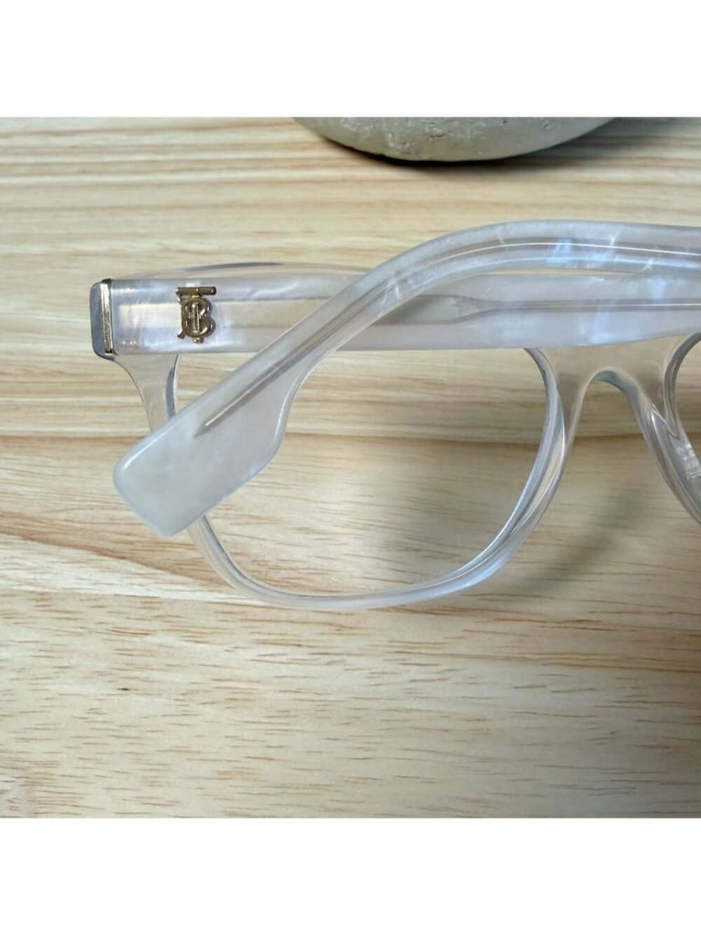 Burberry B 2323 3896 Transparent Eyeglasses Frames 54-17-140 Made In Italy - Picture 9 of 16